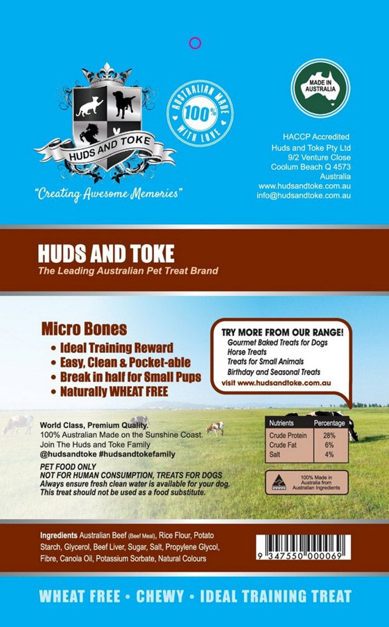 Huds And Toke Beef Micro Bones 150gr