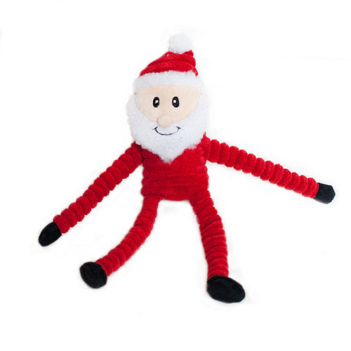 Zippy Paws Holiday Crinkle Santa Small