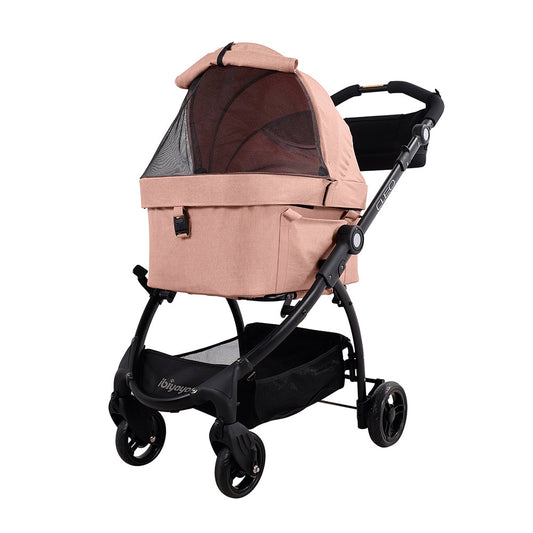 Ibiyaya CLEO Multifunction Pet Stroller + Car Seat Travel System - Coral Pink