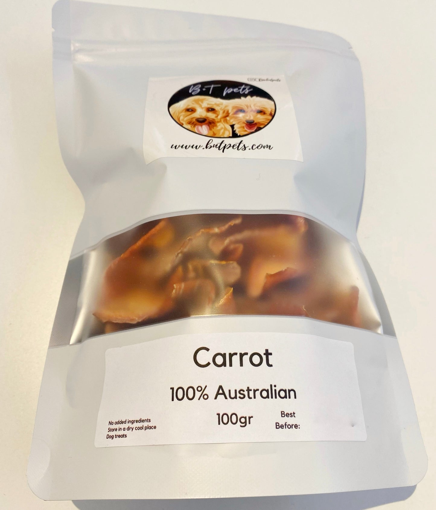 Dehydrated Australian Single Ingredient Carrot 100gr