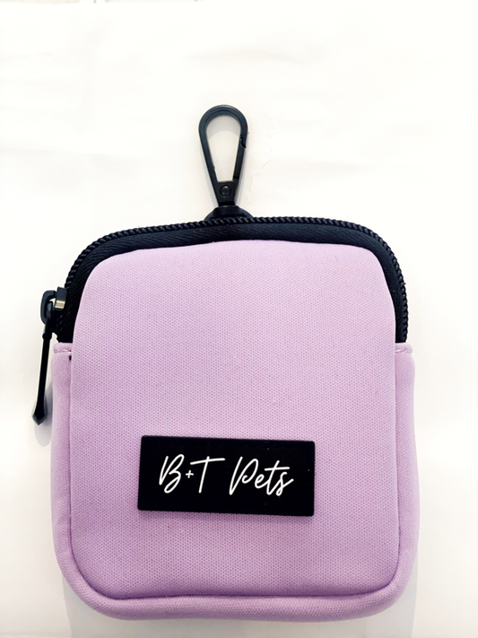 B+T Pets Neoprene Treat Bag Holder Lilac