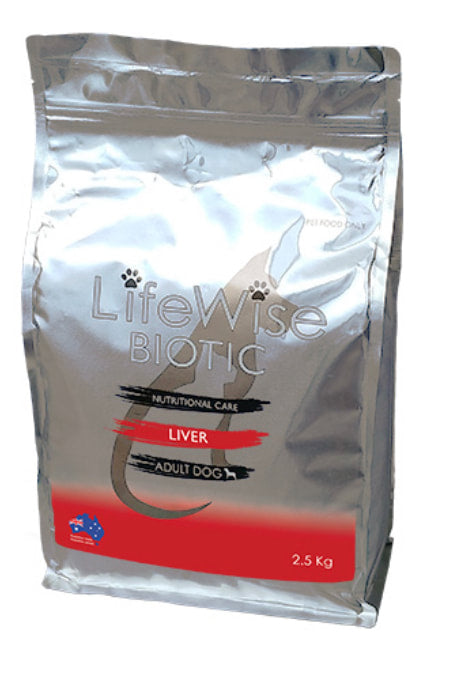 Lifewise Biotic Liver With Chicken, Barley, Rice, Egg + Veg For Dogs 2.5kg