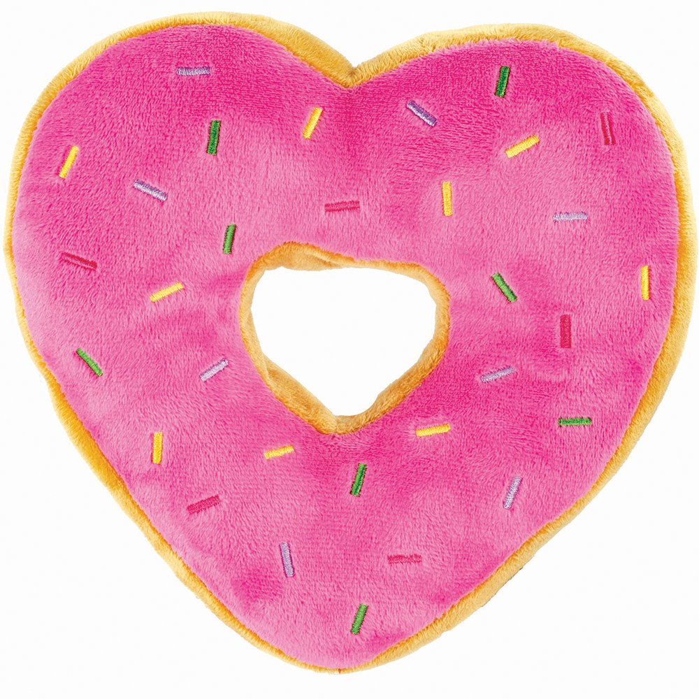 Snuggle Pals Plush Heart Shape Strawberry Donut