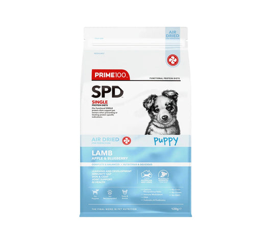 PRIME 100 SPD AIR LAMB, APPLE AND BLUEBERRY | PUPPY 120G