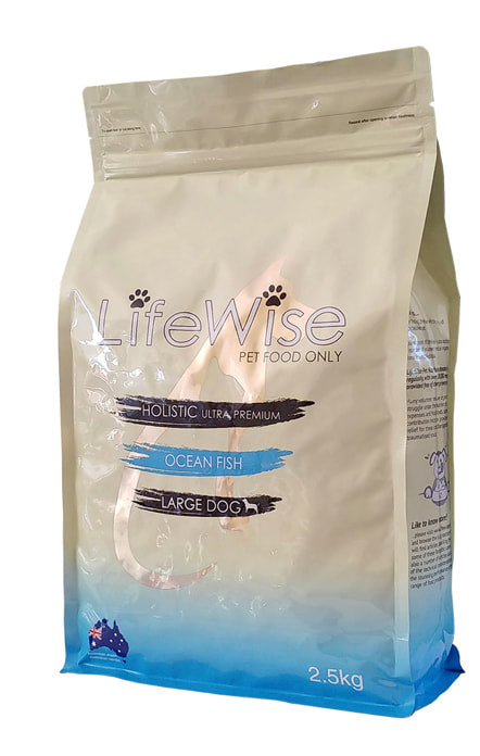 Lifewise Ocean Fish With Lamb, Veg + Rice LARGE bites For Dogs 2.5kg