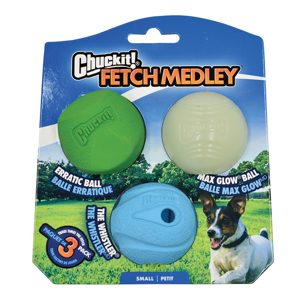ChuckIt! Fetch Medley Balls Small 5cm 3pk