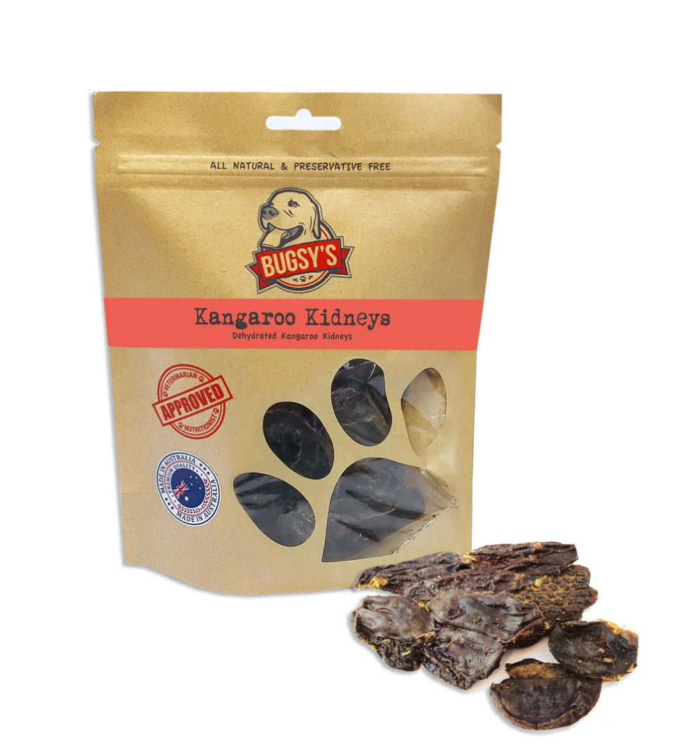 Bugsy's Dehydrated Kangaroo Kidneys 100gr