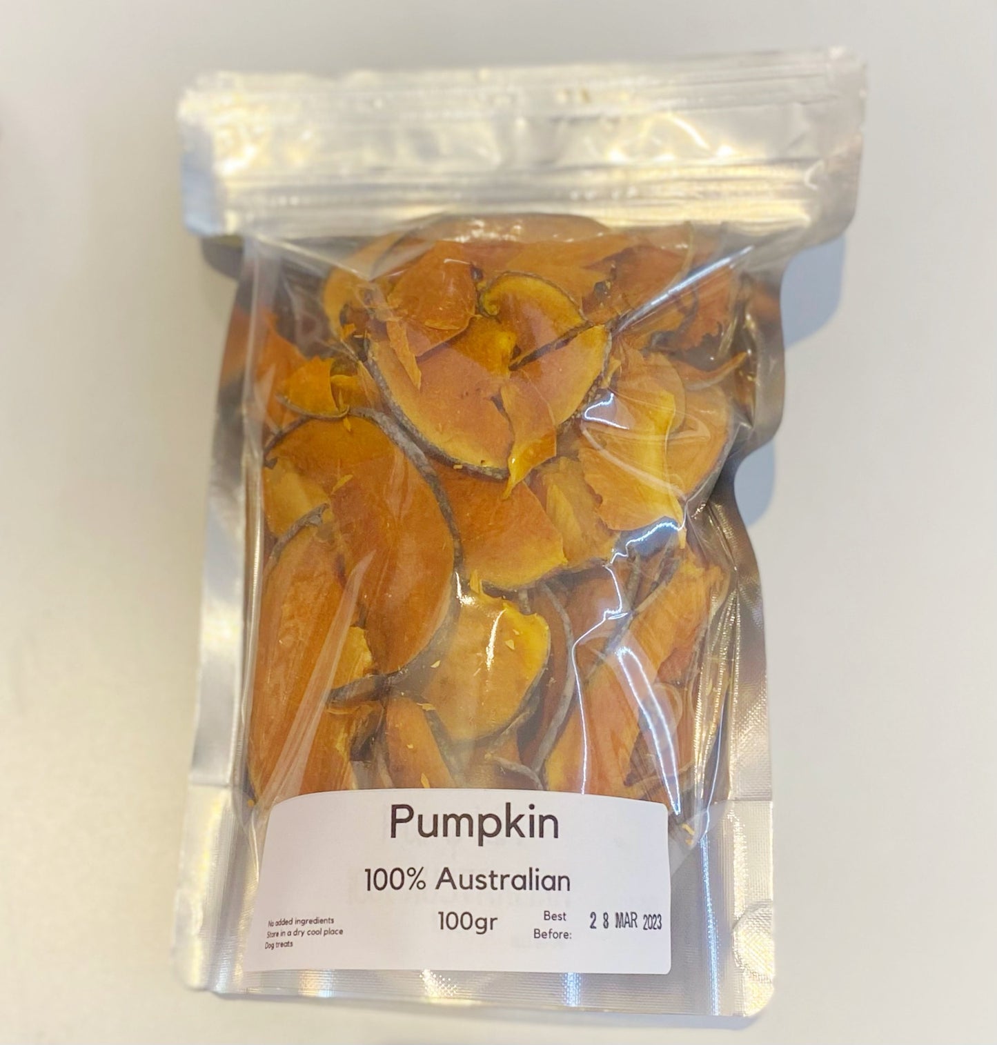 Dehydrated Australian Single Ingredient Pumpkin 100gr
