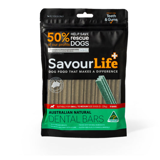 SAVOURLIFE Australian Natural Dental Bars SML/MEDIUM 8 BARS