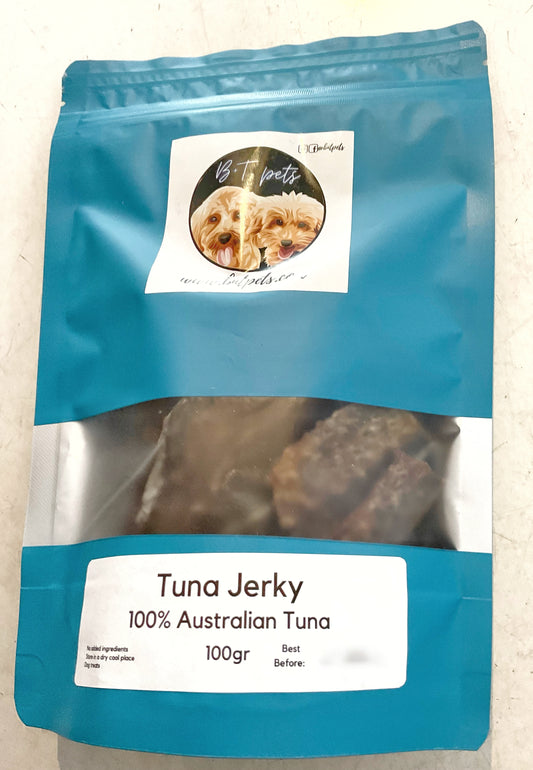 Dehydrated Australian Single Ingredient Tuna Jerky 100gr