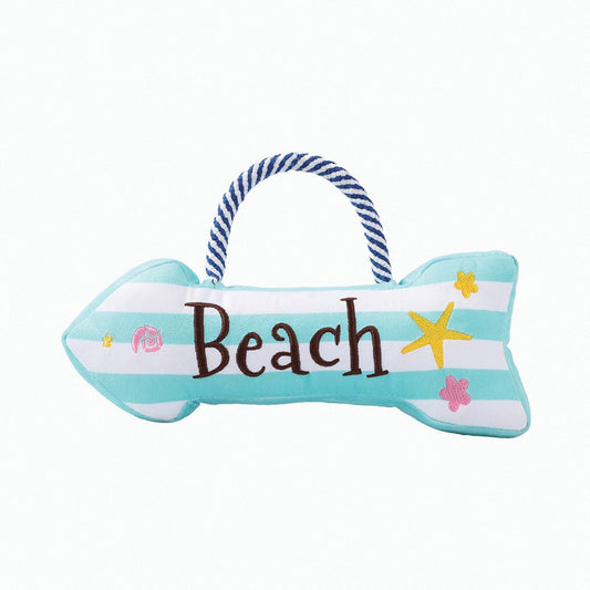 HugSmart Rope Funz Dog Toy Beach Daze Sign